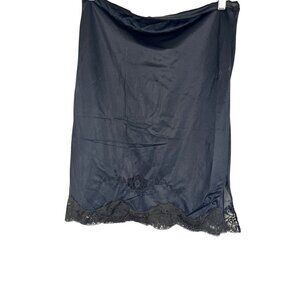 Vintage Floral Lace Lingerie Black M Slip Feminine Sexy Intimates 60s Chic Boho